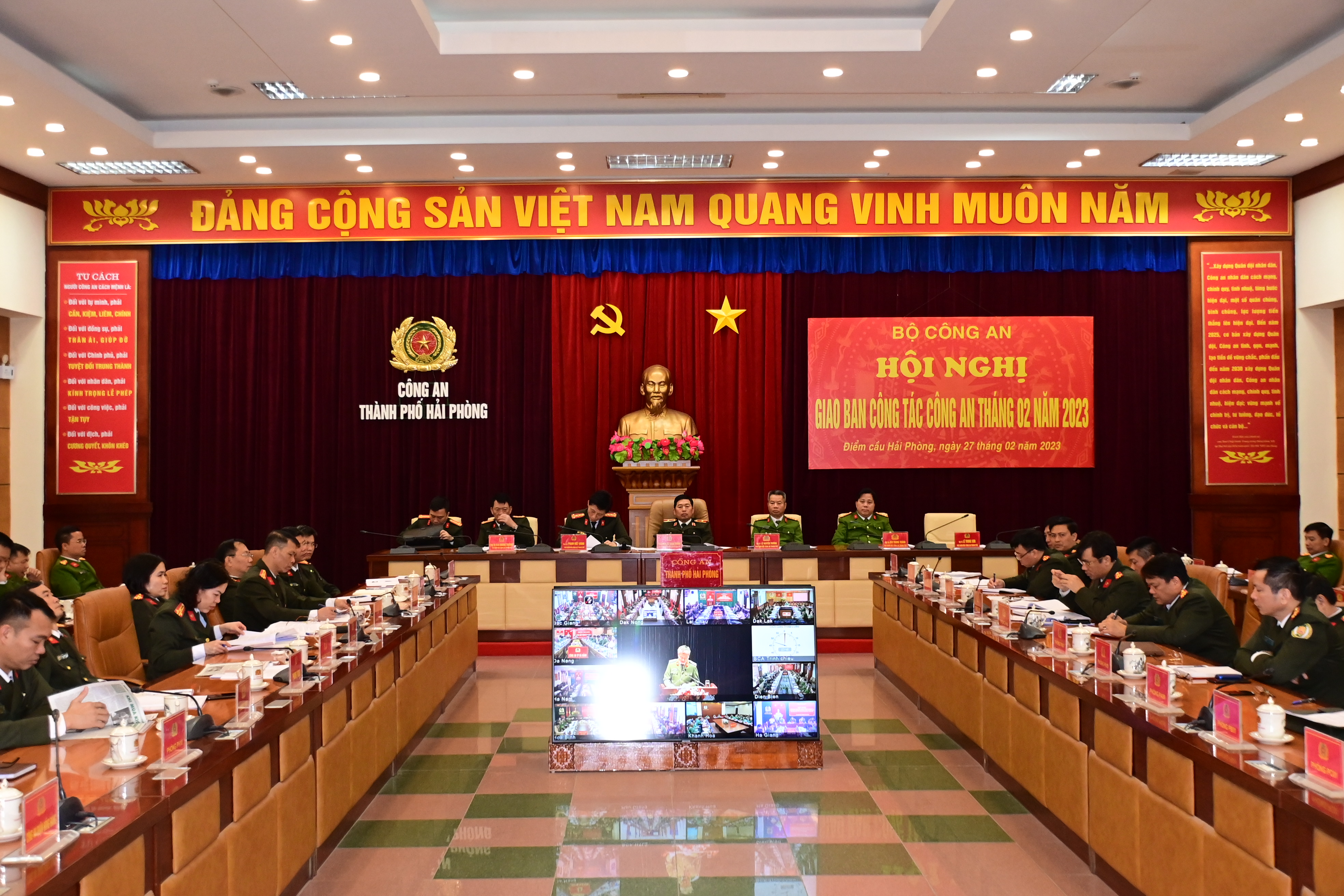 Bộ Công an giao ban công tác tháng 2/2023 và tổng kết cao điểm tấn công trấn áp tội phạm dịp Tết Nguyên đán Quý Mão 2023